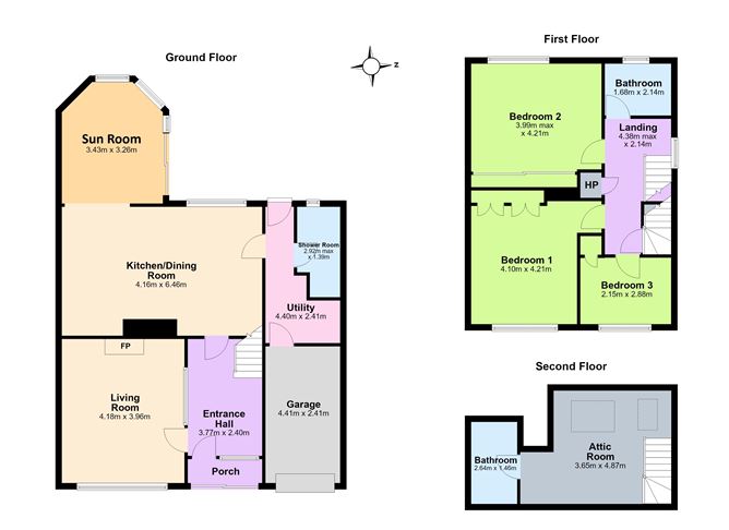 Floor plan — 40 Glendoher Drive, Rathfarnham, Dublin 16