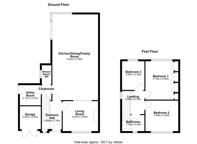 Floor plan — 81 Highfield Park, Dundrum, Dublin 14