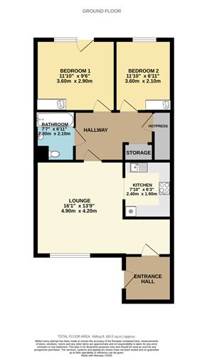 Floor plan — 48 Blackcastle Lodge, Navan, Co. Meath