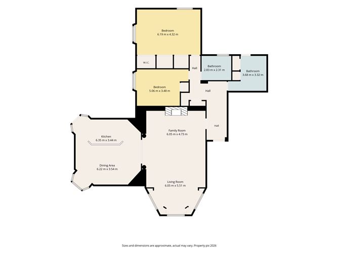Floor plan — Apartment 1, Main House, Simmonscourt Castle, Ballsbridge, Dublin 4