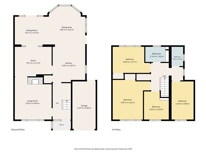 Floor plan — 63 Idrone Drive, Knocklyon, Dublin 16