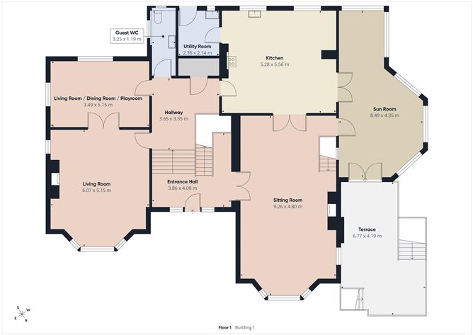 Floor plan — Slaney Cottage, Ouragh, Tullow, Co. Carlow