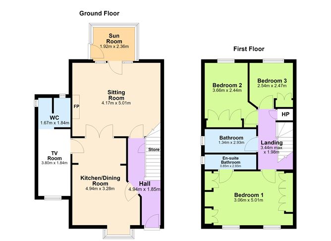 Floor plan — 22 Berwick Hall, Churchtown, Dublin 14