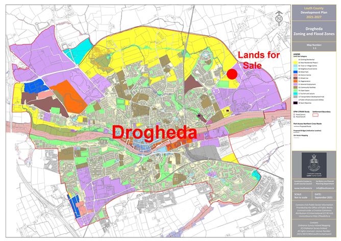 Newtown Stalaban, Termonfeckin Road, - 5 Acre Development Site , Drogheda, Louth