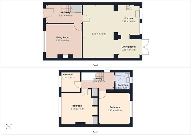 Floor plan — 11 Central Park, Clane, Co. Kildare