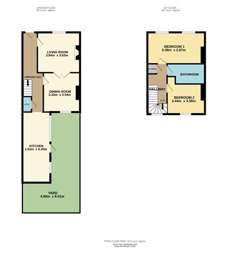 Floor plan — 58 St Mary's Road, East Wall, Dublin 3
