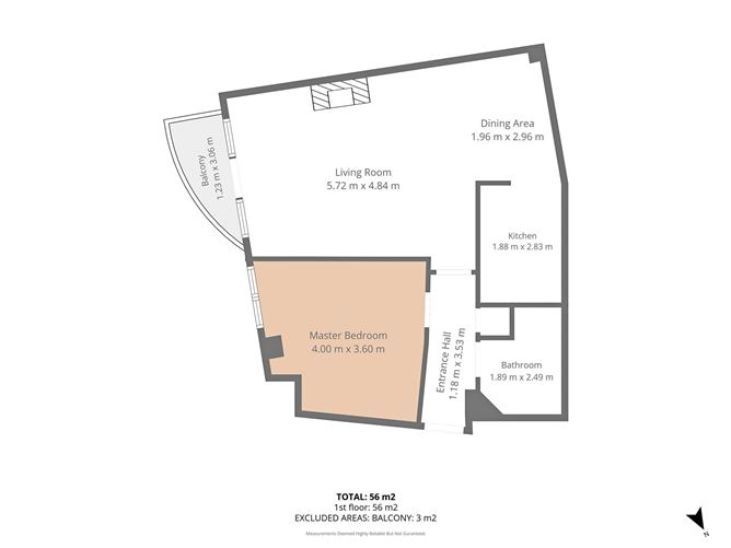 Floor plan — Apartment 2, The Willow, Rockfield, Dublin 16