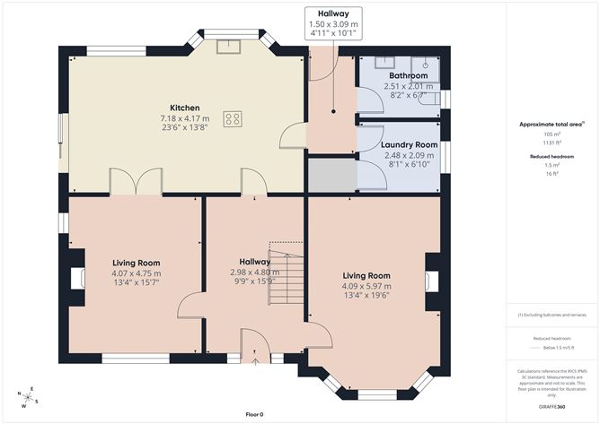 Floor plan — Killowen, Kenmare, Co. Kerry