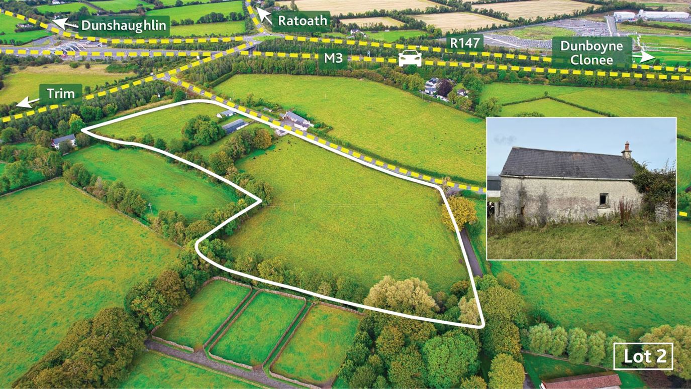 Derelict Residenceon Approx. 8.7 Acres (Lot 2), Piercetown, Dunboyne, County Meath