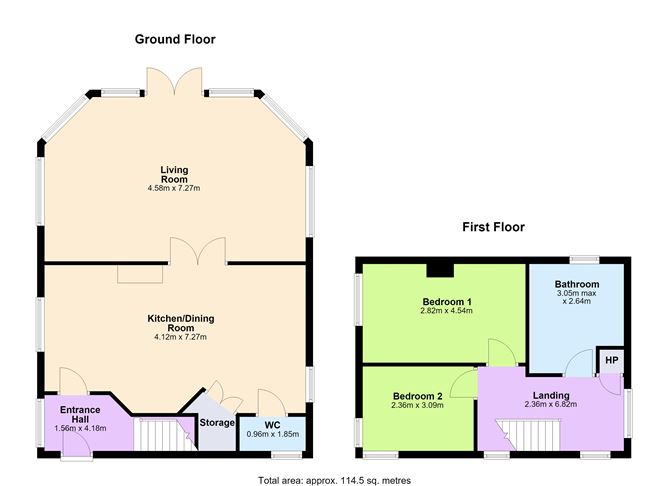 Floor plan — 9 Westbury Woods, Enniscorthy, Co. Wexford