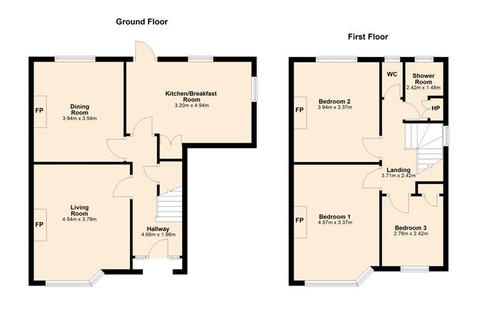 Floor plan — 11 Brookwood Lawn, Artane, Dublin 5