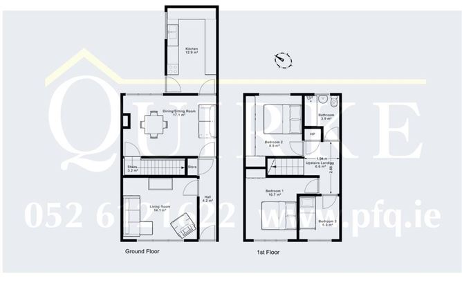 Floor plan — 21 Gortmalogue, Clonmel, County Tipperary