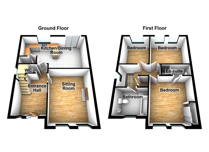 Floor plan — 24 Foxhills, Letterkenny, Co. Donegal