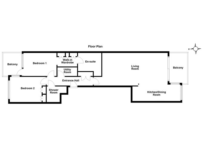Floor plan — Apartment 24 Orwell Hall, Marianella, Orwell Road, Rathgar, Dublin 6