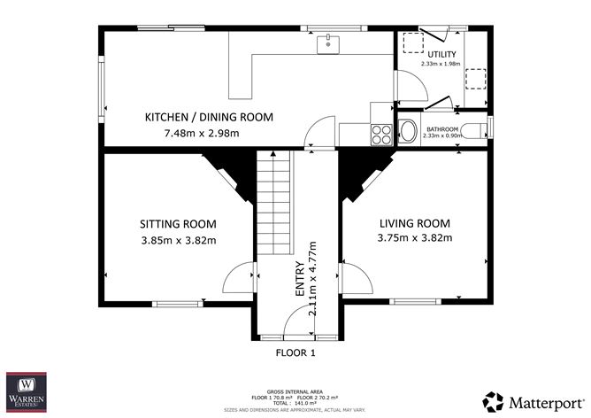 Floor plan — Parkannesley, Ballygarrett, Wexford