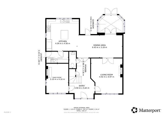 Floor plan — 2 White Gables, Rathmichael, Dublin 18