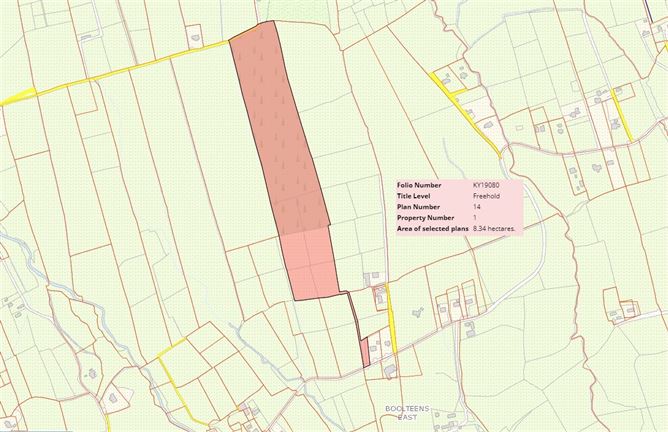 20.5 Acres Land (Folio KY19080), Boolteens, Castlemaine, Co. Kerry