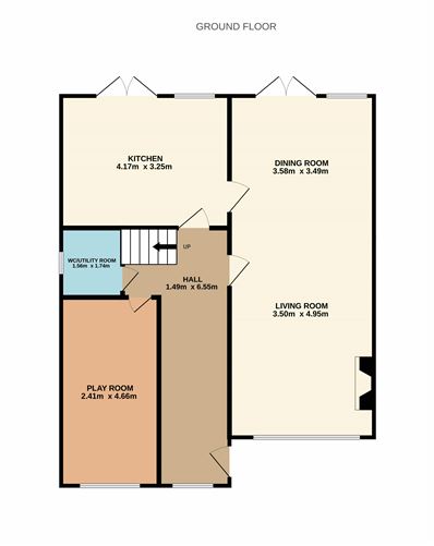 Floor plan — 31 Hampton Court, Clontarf, Dublin 3