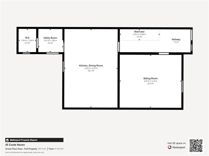 Floor plan — 45 Coole Haven, Crowe Street, Gort, Co. Galway