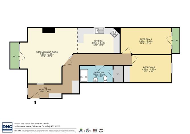 Apartment, 310 Altmore House, Tara Street, Tullamore, Co. Offaly