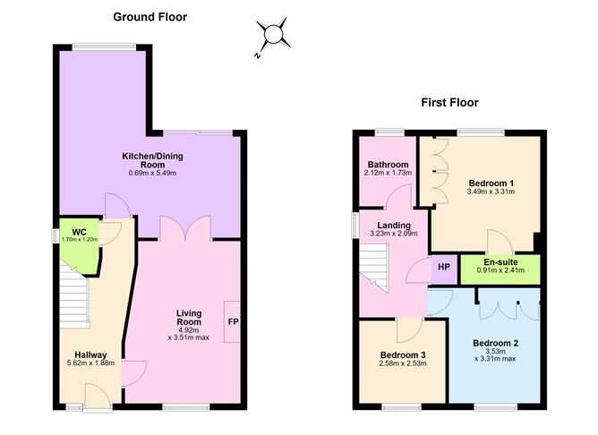 Floor plan — 23 The Glade, Inse Bay, Laytown, Meath