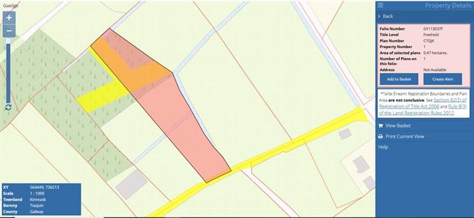 0.47ha / 1.16ac Site, Kinreask, Gurteen, Ballinasloe, Co. Galway