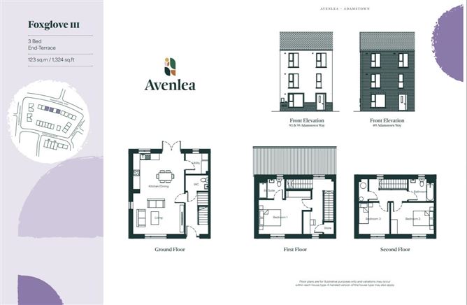 3 Bed Homes Foxglove, Avenlea, Adamstown, Co. Dublin