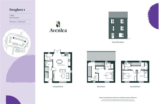 3 Bed Homes Foxglove, Avenlea, Adamstown, Co. Dublin