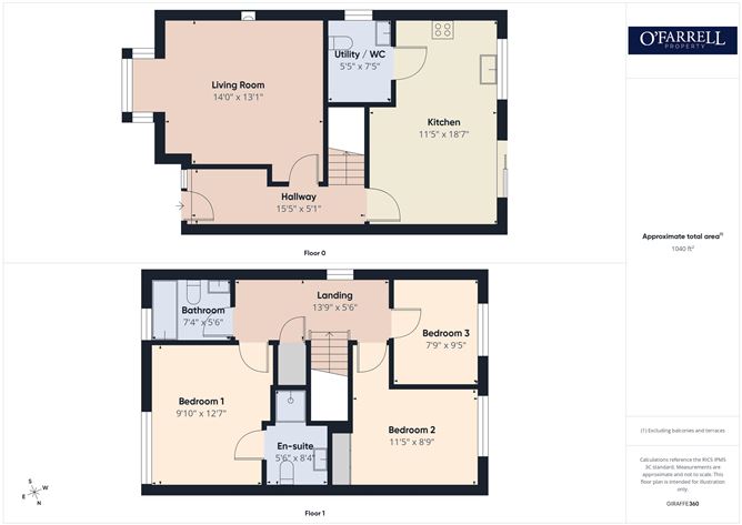 Floor plan — 20 Brookhurst, Castle Oaks, Dublin Road, Carlow Town, Carlow