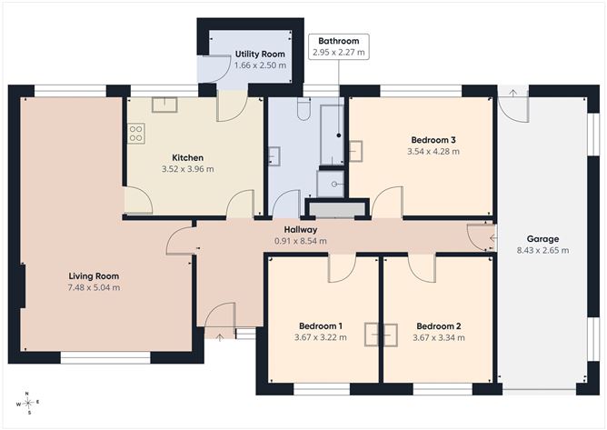 Floor plan — 8 Oaklawn Drive, Nenagh, Co. Tipperary