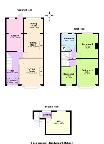 Floor plan — 8 Lea Crescent, Sandymount, Dublin 4