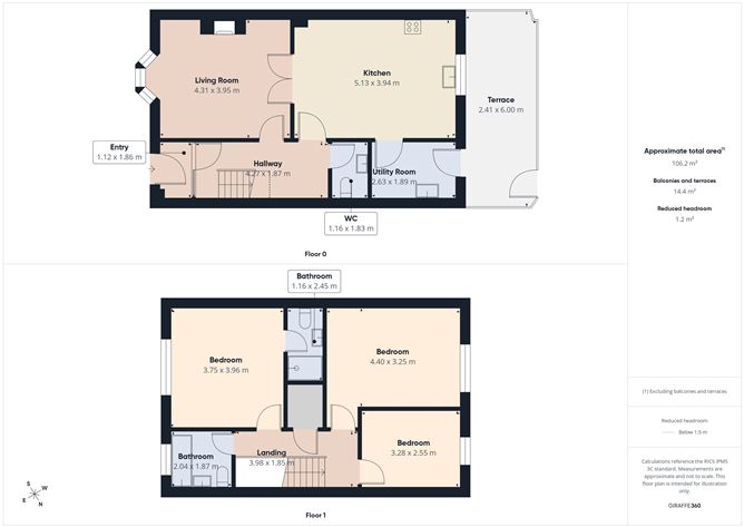 Floor plan — Trade Winds, 5c Coady's Quay, Dungarvan, Waterford