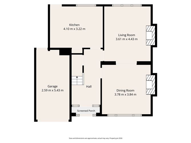Floor plan — 43 Cypress Grove Road, Templeogue,   Dublin 6W