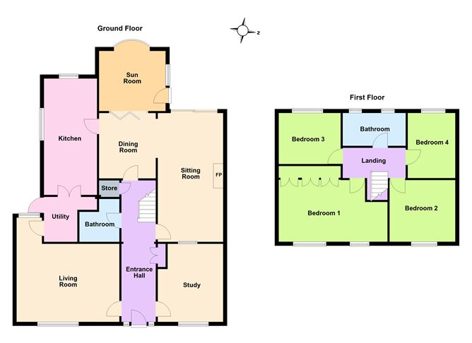 Floor plan — 76 Shanganagh Vale, Cabinteely, Dublin 18