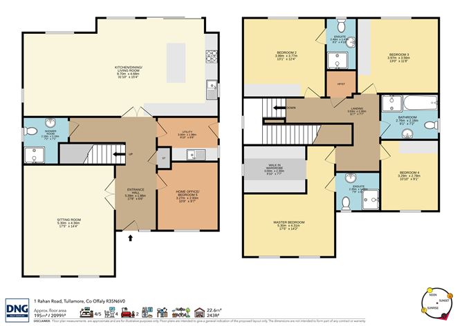 Floor plan — 1 Rahan Road, Tullamore, Co. Offaly