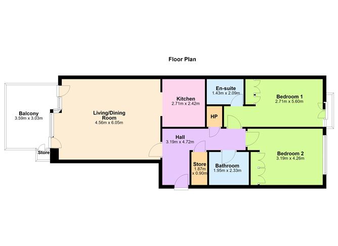 Floor plan — 13 Kingston Hall, Harolds Grange Road, Dublin 18