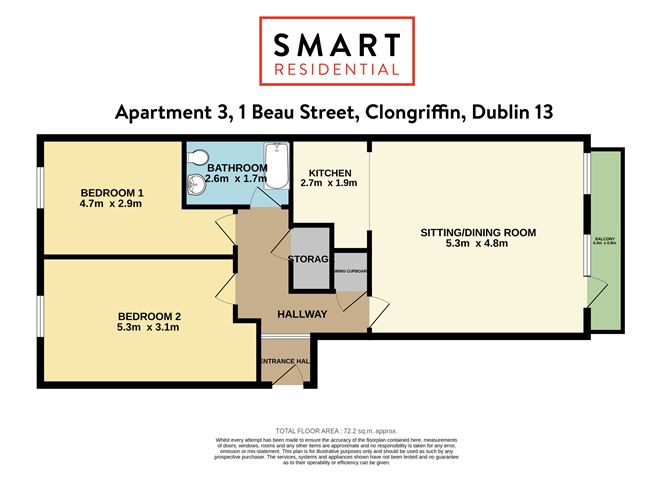 Apartment 3, 1 Beau Park Street , Clongriffin, Dublin 13