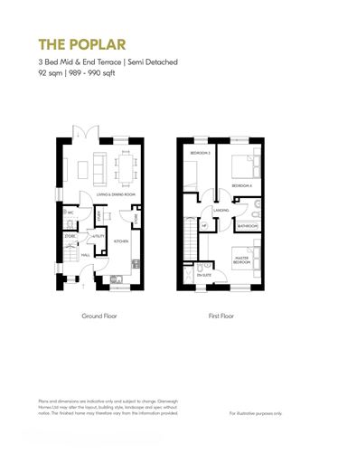 Floor plan — The Poplar, Corballis View, Donabate, Dublin