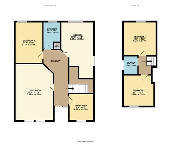 Floor plan — 14 Springfields, Waterford Road, Kilkenny
