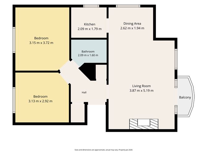 Floor plan — Apt 28, Monkstown Square, Monkstown Avenue, Monkstown, County Dublin