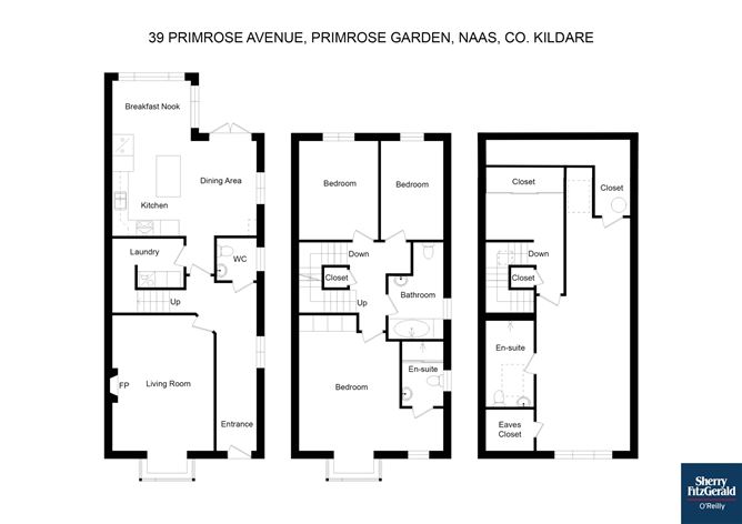 Floor plan — 39 Primrose Avenue, Primrose Garden, Naas, Co. Kildare