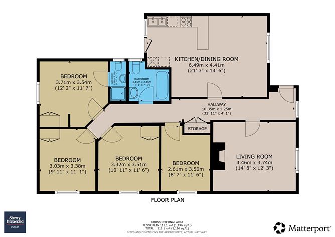 Floor plan — 15 Manor Village, Westport Road, Castlebar, Co. Mayo