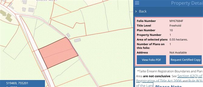 Site, Cross, County Mayo